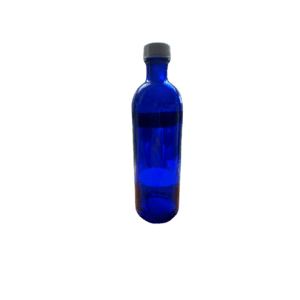 Flacon verre bleu 200 ml
