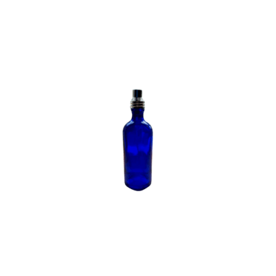 Flacon en verre bleu 100ml
