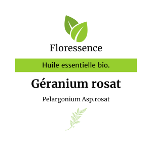 Huile essentielle Géranium rosat Bio – Floressence