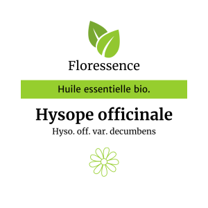 Huile essentielle Hysope officinale couchée BIO Promo – Floressence