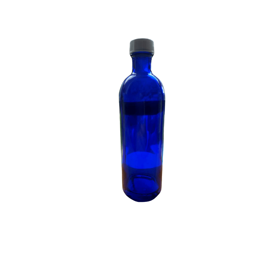 Flacon bleu